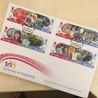 ISLE OF MAN FDC FIRST DAY COVER  STAMPS 2010 GIRLGUIDING CENTENARY set 8