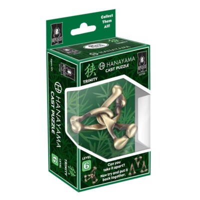 Hanayama Trinity Level 6 Cast Puzzle Bepuzzled #30768 Brain Teaser