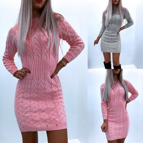 Womens Winter Knitted Sweater Jumper 
