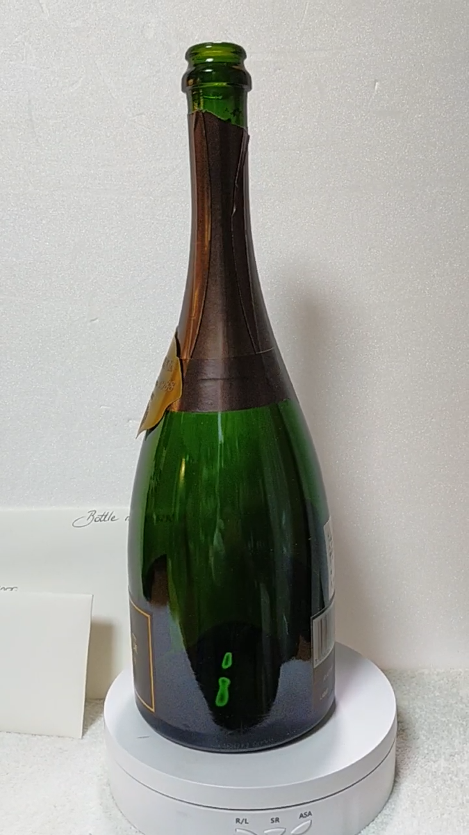 Krug Collection 1988 Empty Glass Bottle Champagne Wood Box Booklet