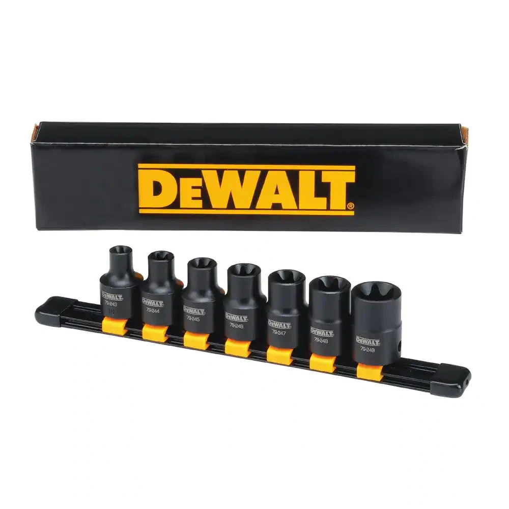 DeWALT Deep Impact Thin Wall Socket Set 10 Pc 50960632 MSC, 41 OFF