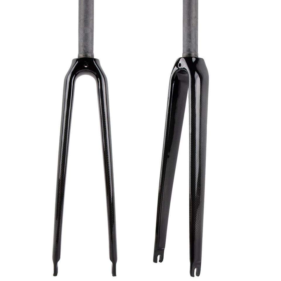 28.6mm Carbon Fiber Rigid Forks 700*25C Gravel Road Bike Fork Straight/Cone Tube - Image 2 of 4