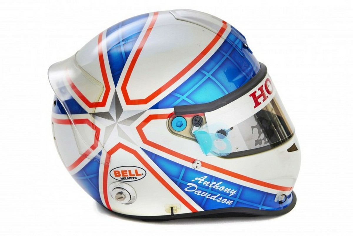 NEW 1:5 Casco Helmet F1 ANTHONY DAVIDSON 2007 SPARK +