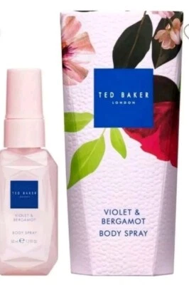 TED BAKER TedBaker Body Mist Violet & Bergamot Mini Body Spray 50ml Perfect For Gift 🎁