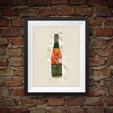 Booker's Rye Limited Edition Bourbon Rye Whiskey - Original Wall Art Decor 