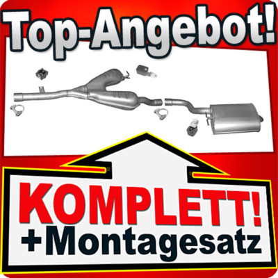 Auspuff für BMW 5 (E39) 520 523 528 Stufenheck 1998-2000 Auspuffanlage