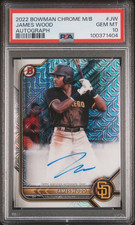 2022 Bowman Chrome Mega Box Mojo Autograph James Wood #BCMA-JW - PSA 10