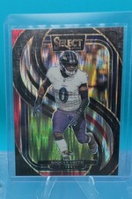 2024 Panini Select - Premier Level Roquan Smith #191 Black & Red Shock Prizm