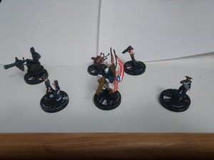 Bioshock Heroclix Lot Booker And Liz Motorized Patriot Commandant