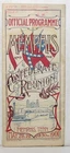 1901 Reunion of the United Confederate Veterans program, Memphis, with large map