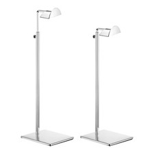 2 Pack 400-750mm Purse Display Stand Metal Adjustable Height Handbag Rack Silver