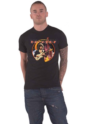 Rainbow T Shirt Ritchie Blackmores Rainbow Photo new Official Mens Black