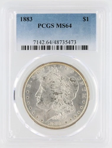 1883 Morgan Silver Dollar PCGS MS64 S$1 Philadelphia Minted No Reserve