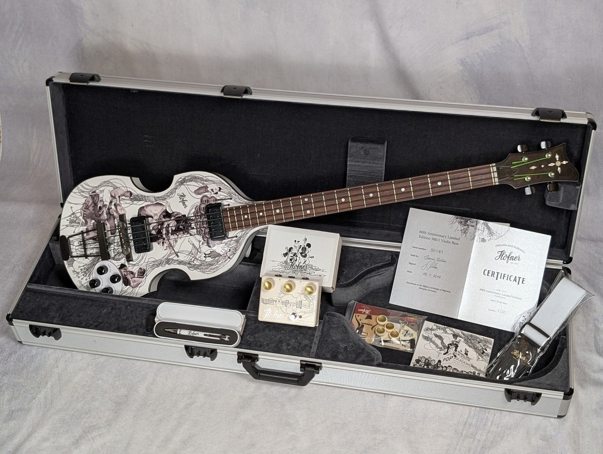Hofner 60th Anniversary 500 1 Violin Bass 7 60 (No missing items