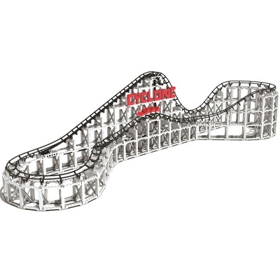 Cyclone - 900+ Pieces,  Building Brick Set, Gravity Powered Roller Coaster