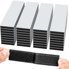 32 Sets 1X4 Inch Hook and Loop Strips with Adhesive, Strong Sticky Back, Heavy