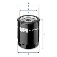 UFI ÖLfilter 23.175.00 Anschraubfilter FüR Fiat Alfa Zastava Autobianchi Lancia