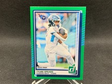 2025 Donruss TYJAE SPEARS Green Press Proof #256 Titans