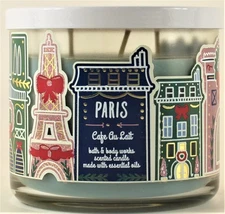 Bath & Body Works PARIS - CAFE AU LAIT - Coffee, Vanilla 3-Wick 14.5Oz  Candle