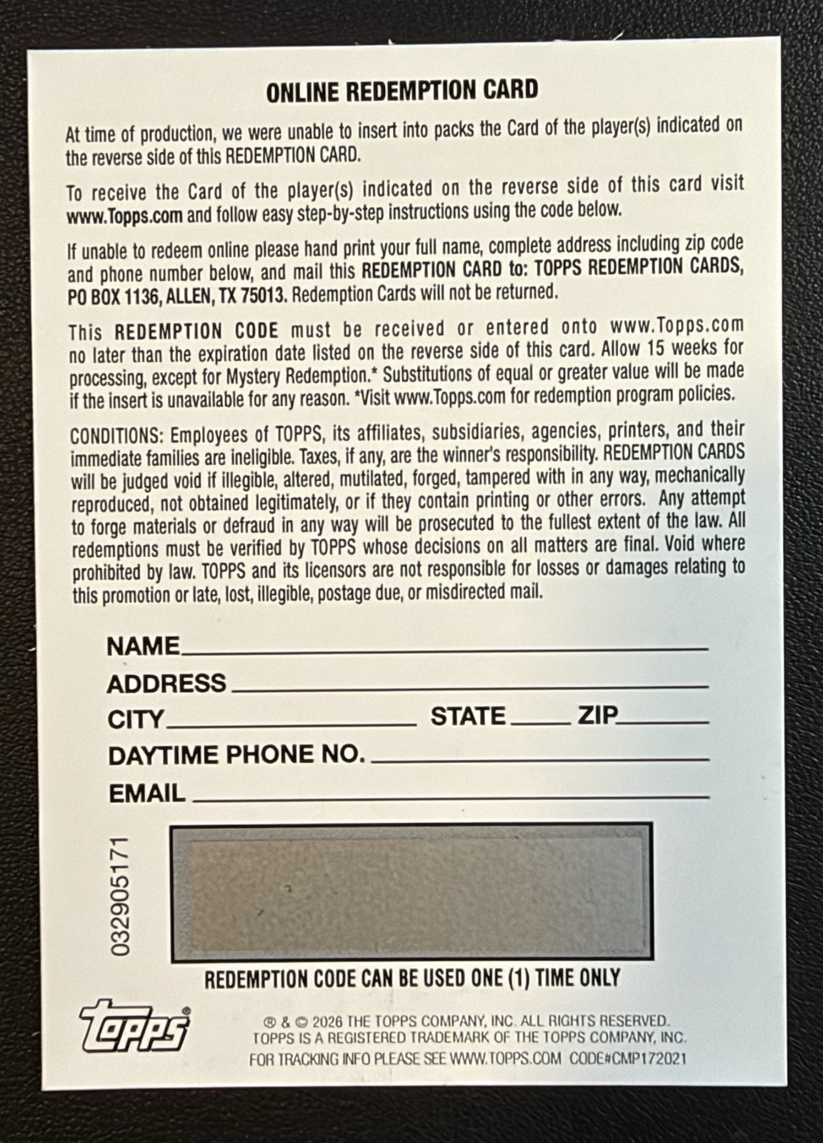 Nolan McLean Auto /50  Gold   2026 Topps Chrome Logofractor RC  Mets  REDEMPTION view 2
