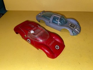 Lot of ( 2 ) Strombecker 1/32 scale slot car race car bodies OLDIES