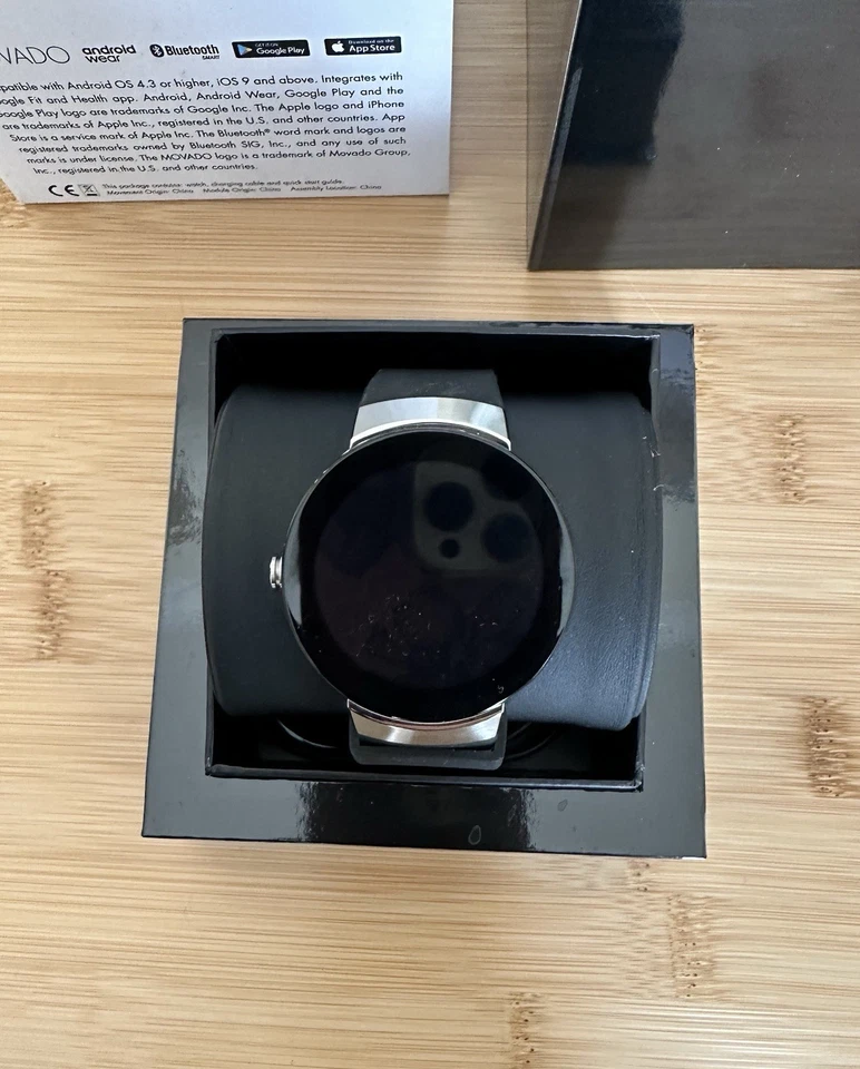 Movado Connect Men's 46.5 mm Digital Smartwatch Silver Stainless Steel 3660016 - Image 3 of 4