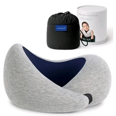 OSTRICH PILLOW DeepBlue Ostrichpillow Go Travel Neck Pillow,Premium Memory Foam 360º Ergonomic