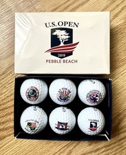 Pebble Beach U.S. Open 6 Golf Ball History Pack Callaway 2019/ Various Yrs READ