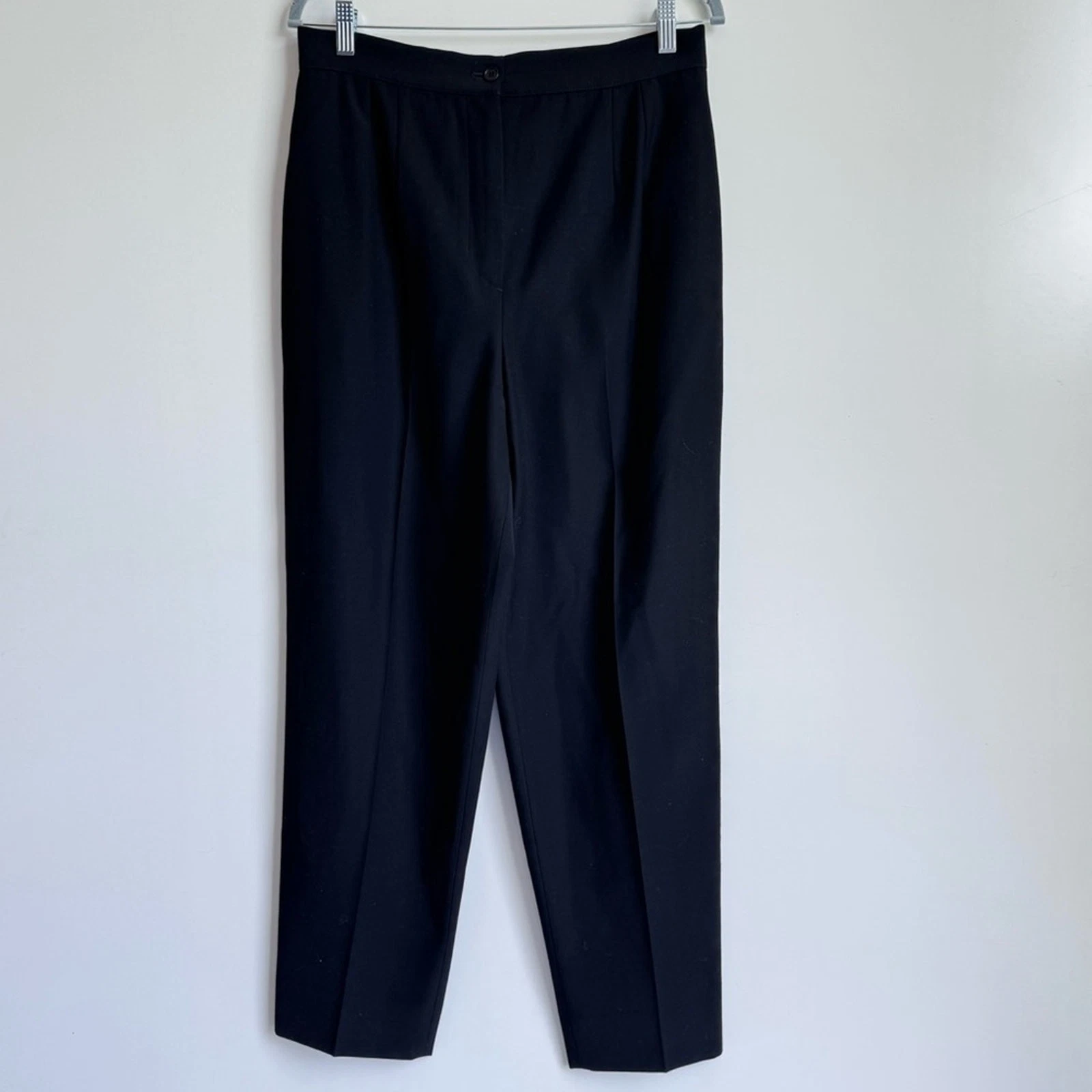 Pantalone donna Valentino Miss V chiusura zip pieghe davanti gamba dritta taglia 14