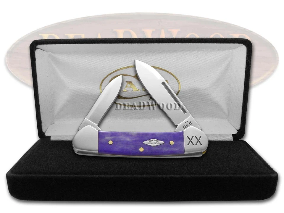 Case xx Knives Butterbean Ultra Violet Bone 12509 Stainless 1/500 Pocket Knife - Image 4 of 4