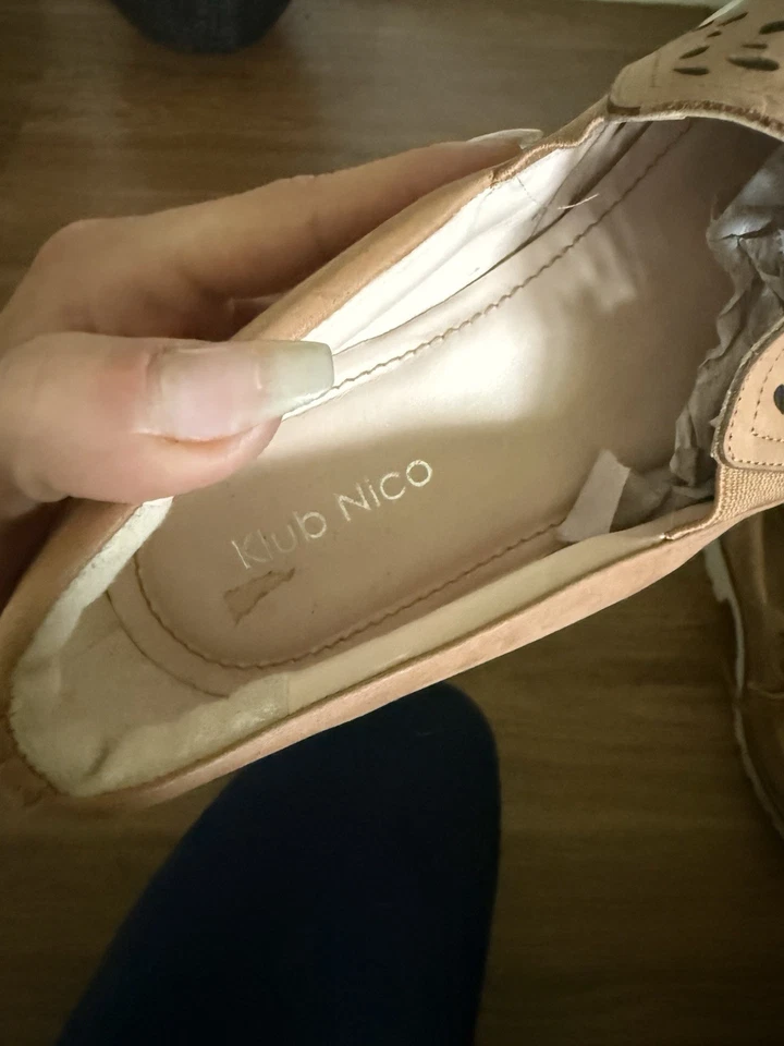 Zapatillas mocasines Klub Nico corte láser puntiagudas sin cordones | 7,5 Foto 2 de 2