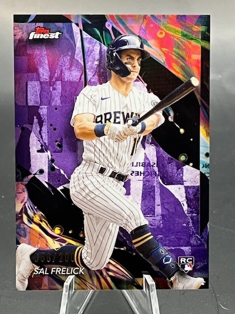 2024 Topps Finest Sal Frelick Purple Refractor 58/200 #134 Brewers RC Rookie