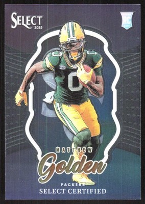 2248L 2025 Panini Select #18 Matthew Golden Select Certified Rookies