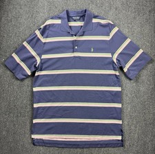 Ralph Lauren Polo Golf Striped Shirt Mens Large Green Pony Logo