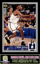1994-95 Collector's Choice Silver Signature #246 Monty Williams Knicks RC