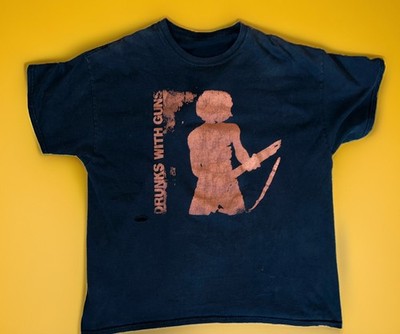 90s Drunks With Guns Shirt Noise Rock Industrial  Brainbombs Void Hardcore Grind