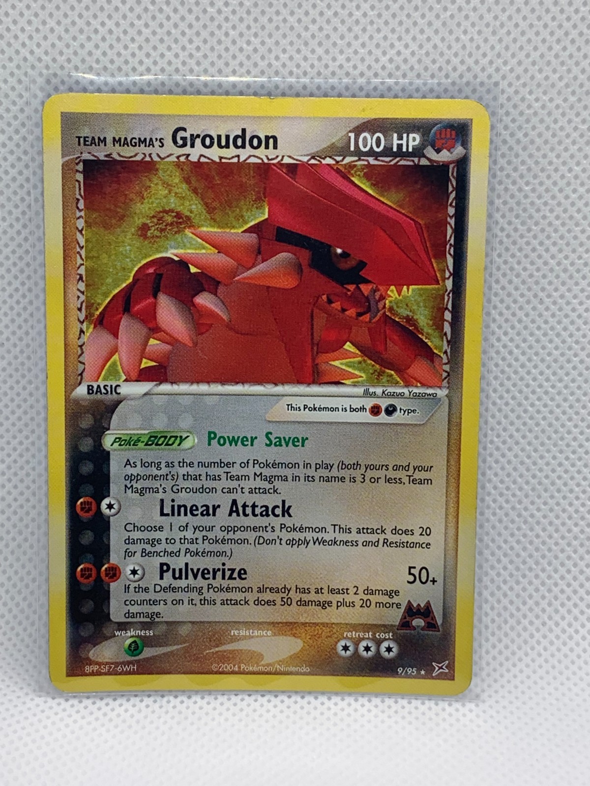 Team Magma's Groudon 9/95 Team Magma vs Team Aqua Holo