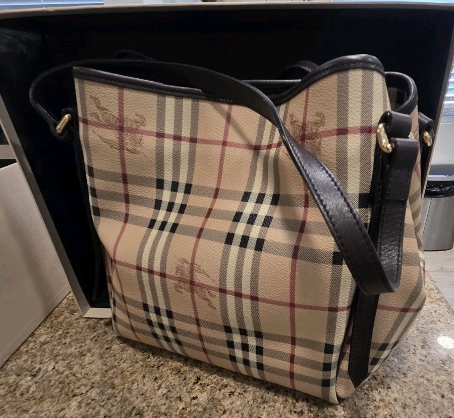 Borsa piccola Canterbury Burberry Haymarket Check