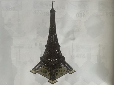 Eiffel Tower MOC Building Blocks Set Approx. 10 000 PCS Display Model No Box New