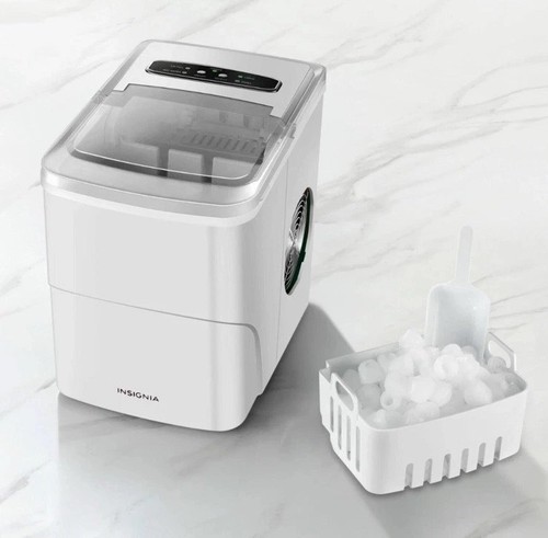 Insegna - 26 libbre NS-IMP26WH2 Macchina per il Ghiaccio Portatile con Spegnimento Automatico Bianco, Nota - Foto 2 di 18