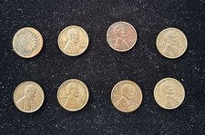 Vintage Penny Lot ? 8 Coins