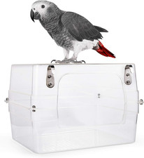 Large Bird Bath for Cage, Parrot Bath for Parakeet, African Grey, Amazon, Conure