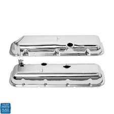 1965-1981 Chevrolet Chrome Valve Covers Big Block & Power Brakes - New