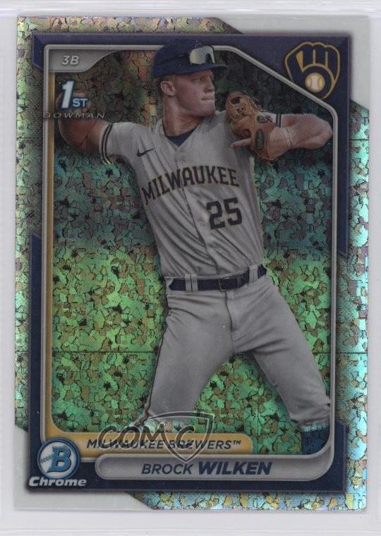 2024 Bowman Chrome Prospects Mini-Diamond Refractor Brock Wilken #BCP-86 19ot