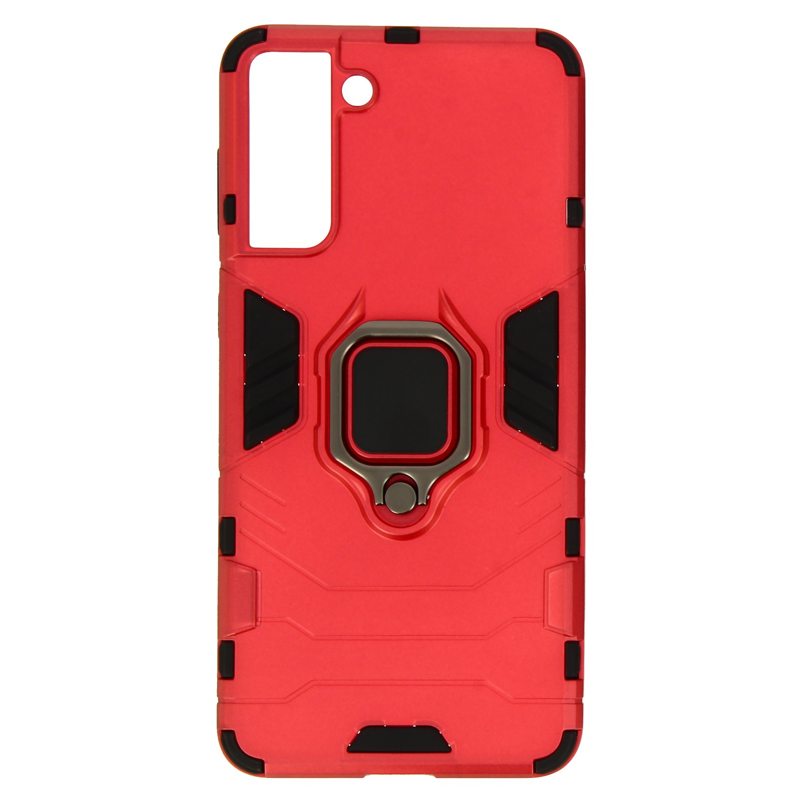 Coque antichoc Galaxy S21 Plus en silicone armé rouge haute finition