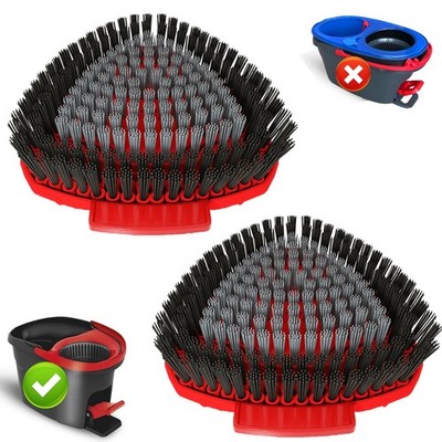 2 Pack Upgrade Scrub Brush Replace Heads Compatible with O Cedar Big 2 