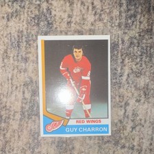 Topps 1974-75 Guy Charron #57 Detroit Red Wings NHL Hockey Card