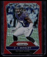 C.J. Mosley 2015 Panini Prizm #161 Mojo Red Prizm Rookie /99 Baltimore Ravens