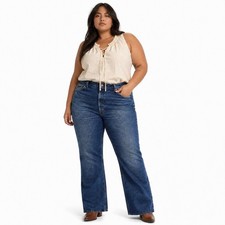 70s Vintage Levis Boot Cut Jeans Womens 22 Orange Tab High Waisted Flare Denim
