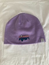 Life is Good Beanie with embroidered Picture, Light Purple
